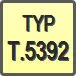 Piktogram - Typ: T.5392